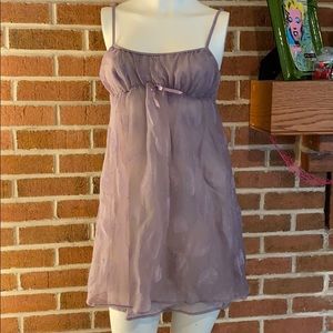 Urban Outfitters purple feather chemise